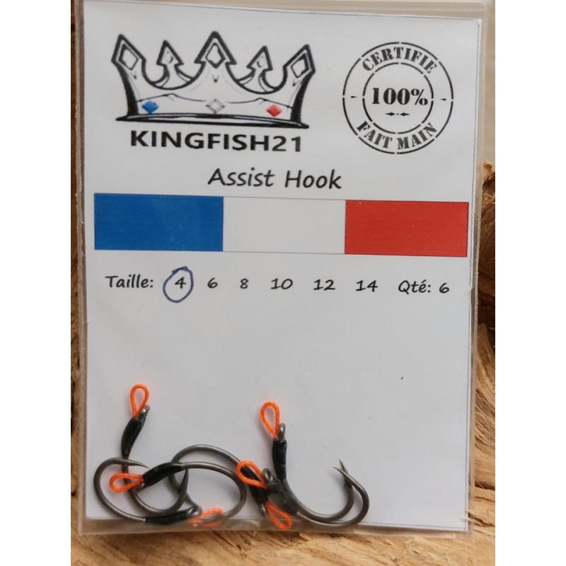 KF - Assist Hook - Taille 4 avec ardillons
