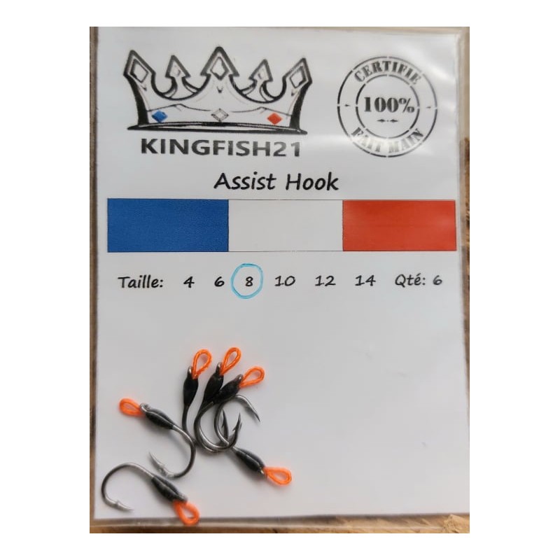 KF - Assist Hook - Taille 8 avec ardillons